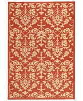 Safavieh Courtyard CY3416 Red and Natural 2'3" x 6'7" Runner Outdoor Area Rug