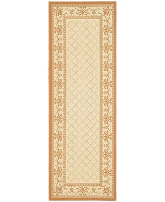 Safavieh Courtyard CY0901 Natural and Terra 6'7" x 6'7" Square Outdoor Area Rug