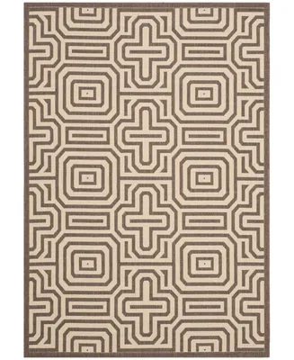 Safavieh Courtyard CY2962 Chocolate and Natural 2'3" x 6'7" Runner Outdoor Area Rug