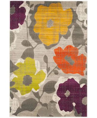 Safavieh Porcello PRL7726 Gray and Yellow 6' x 9' Area Rug