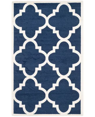 Safavieh Amherst AMT423 Navy and Beige 2'6" x 4' Area Rug