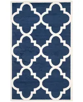 Safavieh Amherst AMT423 Navy and Beige 2'6" x 4' Area Rug