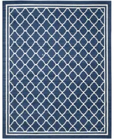 Safavieh Amherst AMT422 Navy and Beige 9' x 12' Area Rug