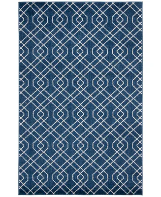 Safavieh Amherst AMT407 Navy and Beige 5' x 8' Area Rug