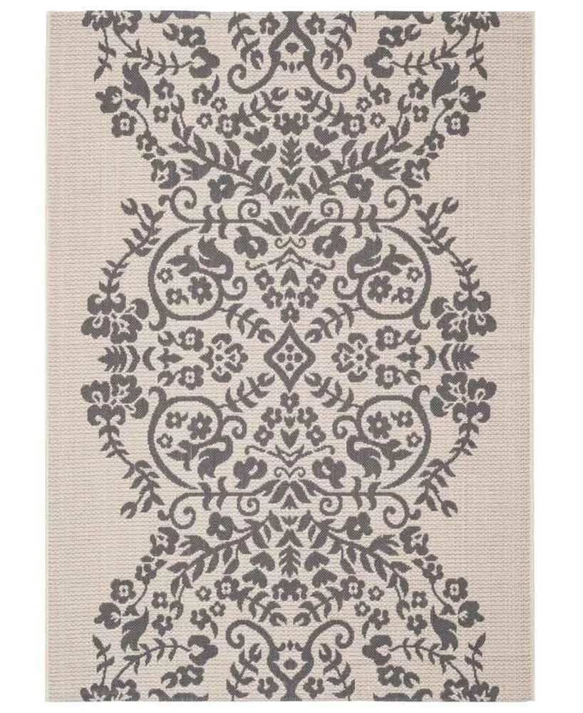 Martha Stewart Collection Hickory 6'7" x 9'6" Outdoor Area Rug, Created for Macy's