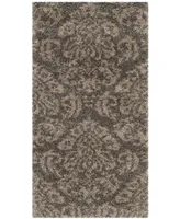 Safavieh Florida Shag SG460 Smoke and Beige 2'3" x 4' Area Rug