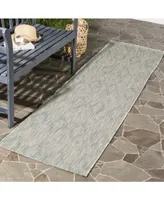 Safavieh Courtyard CY8522 Grey 2'3" x 12' Sisal Weave Runner Outdoor Area Rug