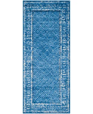 Safavieh Adirondack 110 Light Blue and Dark Blue 2'6" x 18' Runner Area Rug