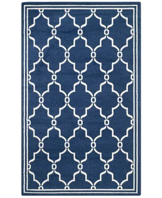 Safavieh Amherst AMT414 Navy and Beige 10' x 14' Area Rug