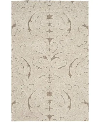 Safavieh Florida Shag SG467 Cream and Beige 4' x 6' Area Rug