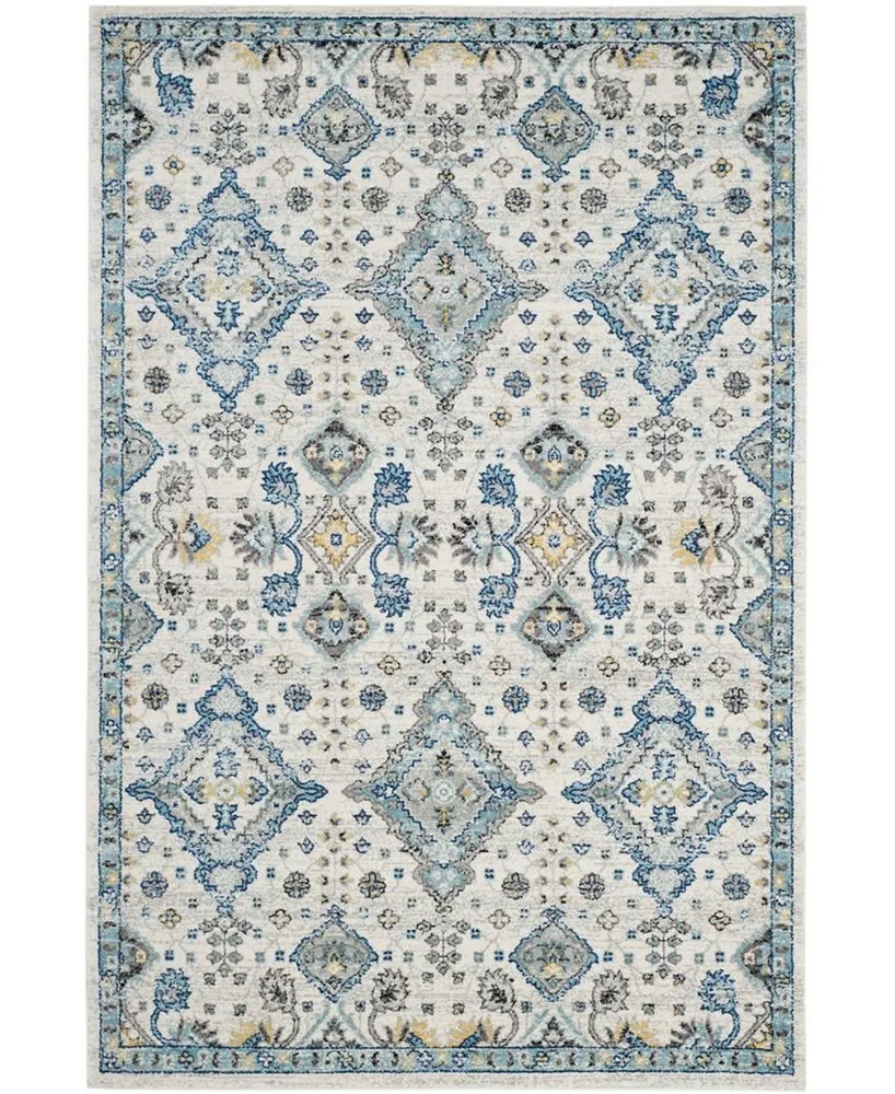 Safavieh Evoke EVK224 Ivory and Light Blue 12' x 18' Area Rug