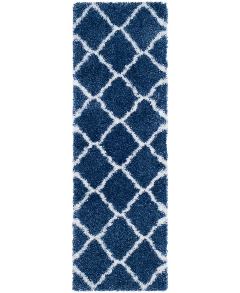 Safavieh Montreal SGM866 Blue and Ivory 2'3" x 9' Runner Area Rug