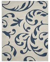 Safavieh Florida Shag SG468 Cream and Blue 8'6" x 12' Area Rug