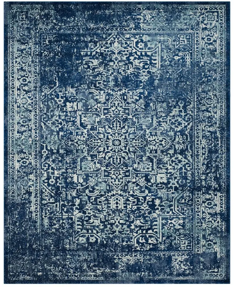 Safavieh Evoke EVK256 Navy and Ivory 11' x 15' Area Rug