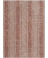 Safavieh Courtyard CY8736 Light Beige and Terracotta 5'3" x 7'7" Sisal Weave Outdoor Area Rug