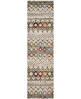 Safavieh Amsterdam Ivory and Multi 2'3" x 6' Runner Outdoor Area Rug