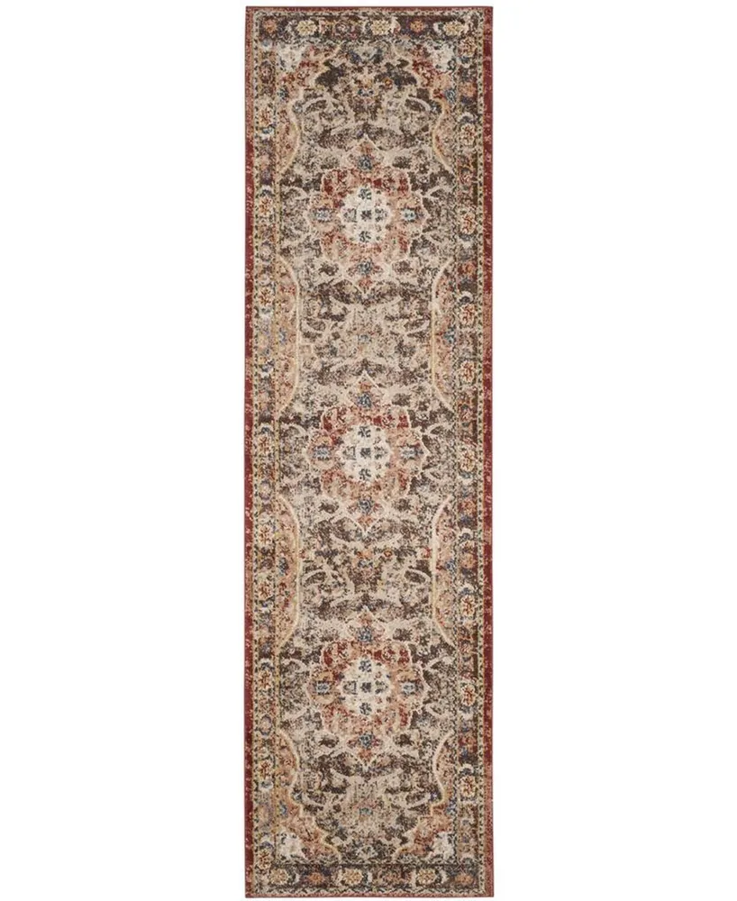 Safavieh Bijar and Rust 2'3" x 6' Runner Area Rug