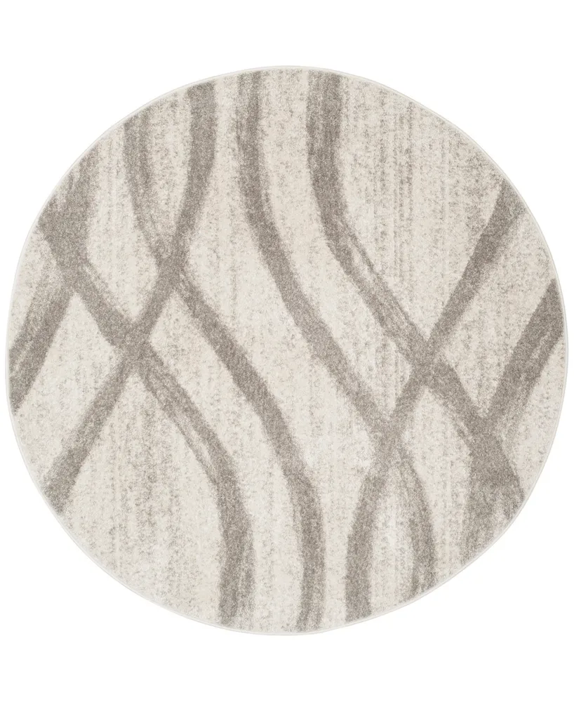 Safavieh Adirondack Gray and 8' x 8' Round Area Rug