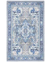 Safavieh Saffron SFN202 Navy and Ivory 2'3" x 8' Runner Rug