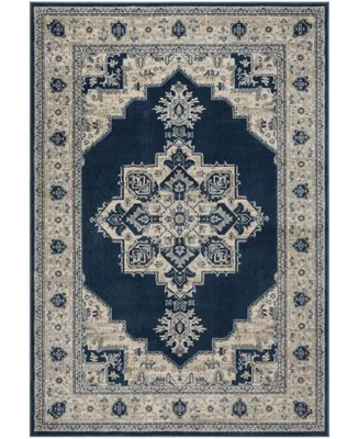 Safavieh Brentwood BNT865 Navy and Creme 11' x 15' Sisal Weave Area Rug