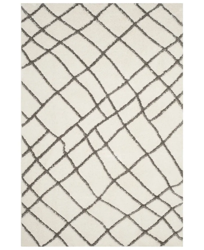 Safavieh Sparta SPG512 Ivory and Grey 2'3" x 8' Runner Area Rug