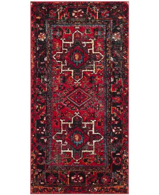 Safavieh Vintage Hamadan VTH211 Red and Multi 2'2" x 4' Area Rug