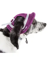 Pet Life 'Sea Spot Sun' Uv Protectant Adjustable Mesh Brimmed Dog Hat Cap