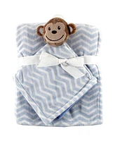 Hudson Baby Infant Plush Blanket with Security Blanket