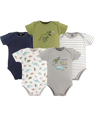Hudson Baby Infant Boy Cotton Bodysuits 5pk, Perfect Gentlemen, 18-24 Months