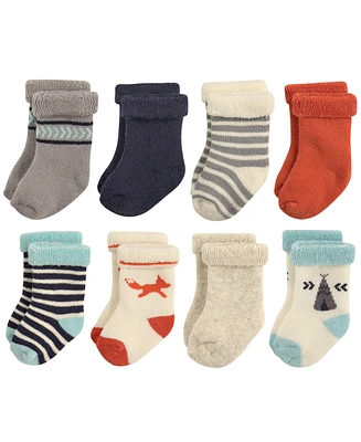 Hudson Baby Boys Unisex Cotton Rich Newborn and Terry Socks