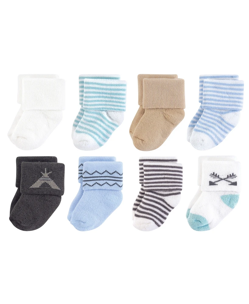 Touched by Nature Baby Boys Organic Cotton Socks, Charcoal, 6-12 Months