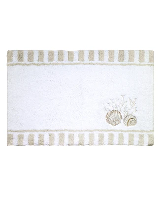 Avanti Destin White Coral & Shells Cotton Bath Rug, 20" x 30"