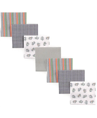 Luvable Friends Baby Girl Cotton Flannel Receiving Blankets