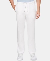 Perry Ellis Men's Regular-Fit Linen Drawstring Pants