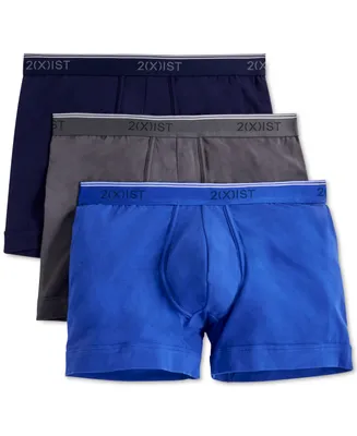 2(x)ist Men's Cotton Stretch Boxer Briefs 3-Pack