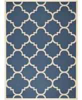 Safavieh Courtyard CY6243 Navy and Beige 8' x 11' Sisal Weave Outdoor Area Rug