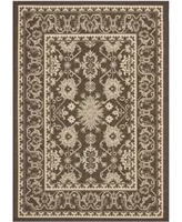 Safavieh Courtyard CY6727 Chocolate and Cream 2' x 3'7" Outdoor Area Rug