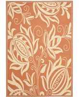Safavieh Courtyard CY2961 Terracotta and Natural 6'7" x 9'6" Outdoor Area Rug