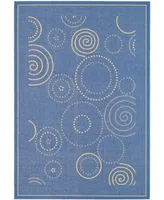 Safavieh Courtyard CY1906 Blue and Natural 2' x 3'7" Sisal Weave Outdoor Area Rug