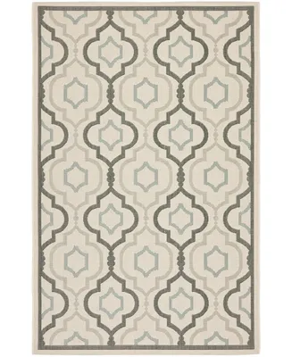 Safavieh Courtyard CY7938 Beige and Dark Beige 4' x 5'7" Outdoor Area Rug