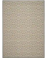 Safavieh Courtyard CY6937 Gray and Cream 8' x 11' Sisal Weave Outdoor Area Rug