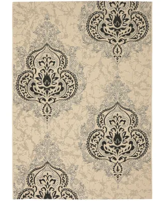 Safavieh Courtyard CY7926 Creme and Black 8' x 11' Outdoor Area Rug
