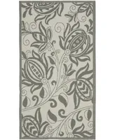 Safavieh Courtyard CY6109 Light Gray and Anthracite 2'7" x 5' Outdoor Area Rug