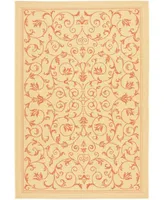 Safavieh Courtyard CY2098 Natural and Terra 2'3" x 10' Runner Outdoor Area Rug