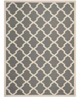 Safavieh Courtyard CY6903 Anthracite and Beige 8' x 11' Sisal Weave Outdoor Area Rug