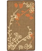 Safavieh Courtyard CY4038 Brown Natural and Terracotta 2'7" x 5' Outdoor Area Rug