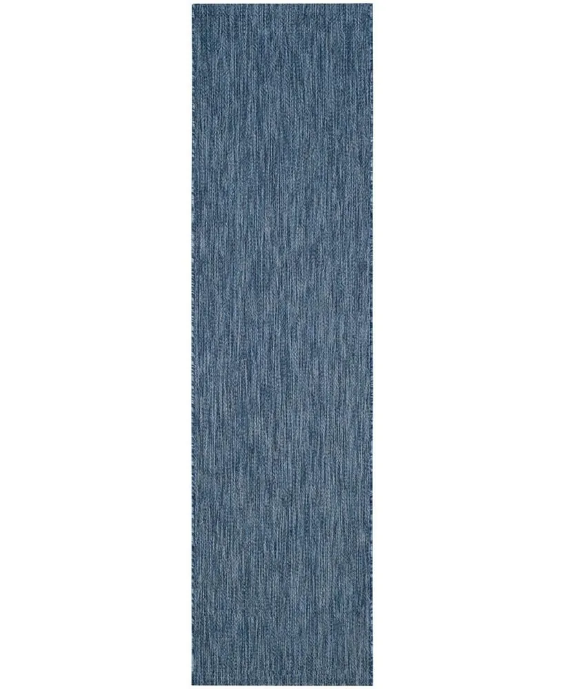 Safavieh Courtyard CY8520 Navy 2'3" x 12' Runner Outdoor Area Rug