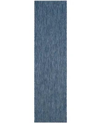 Safavieh Courtyard CY8520 Navy 2'3" x 12' Runner Outdoor Area Rug