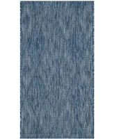 Safavieh Courtyard CY8522 Navy 2'7" x 5' Sisal Weave Outdoor Area Rug