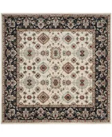 Safavieh Lyndhurst LNH332 Cream and Navy 7' x 7' Square Area Rug